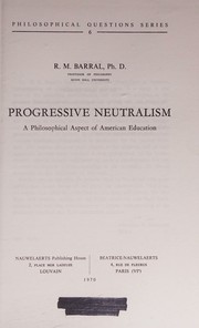 Cover of Progressive neutralism by Mary Rose Barral