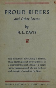 Cover of Proud riders by Harold L. Davis