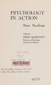Front cover of Psychology in action by Fred McKinney