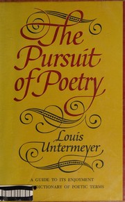 Front cover of The pursuit of poetry by Louis Untermeyer