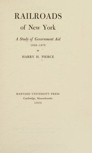 Front cover of Railroads of New York by Harry Hubert Pierce