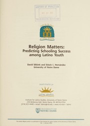 Cover of Religion matters by David Sikkink