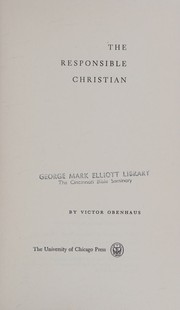 Front cover of The responsible Christian by Victor Obenhaus