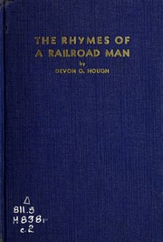Front cover of Rhymes of a railroad man by De Von Grady Hough