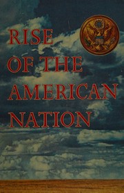 Cover of Rise of the American Nation by Lewis Paul Todd