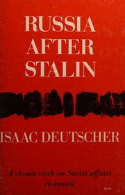 Front cover of La Russie après Staline by Isaac Deutscher