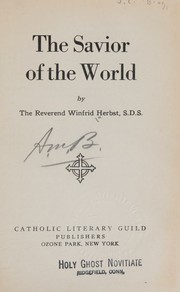Cover of The Savior of the world by Winfrid Herbst