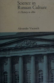 Front cover of Science in Russian culture by Alexander Vucinich