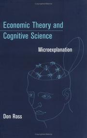 Front cover of Economic Theory and Cognitive Science by Don Ross