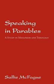 Cover of Speaking in parables by Sallie McFague