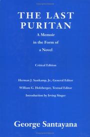 Cover of The last Puritan by George Santayana