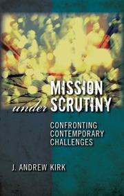 Front cover of Mission under scrutiny by J. Andrew Kirk