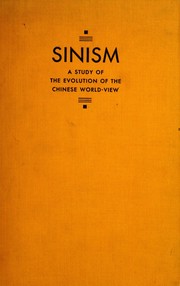 Cover of Sinism by Herrlee Glessner Creel