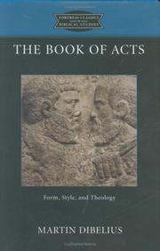 Cover of The Book of Acts by Martin Dibelius