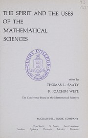 Front cover of The spirit and the uses of the mathematical sciences by Thomas L. Saaty