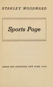 Cover of Sports page by Stanley Woodward