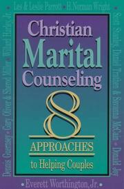 Front cover of Christian Marital Counseling by Everett L. Worthington