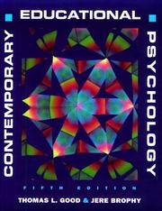 Front cover of Contemporary educational psychology by Thomas L. Good