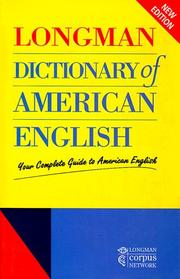 Cover of Longman dictionary of American English : your complete guide to American English by Unknown