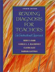 Front cover of Reading diagnosis for teachers by Rebecca Barr