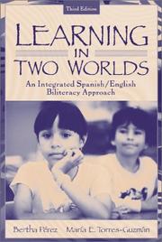 Cover of Learning in two worlds by Bertha Pérez