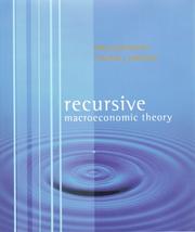 Cover of Recursive macroeconomic theory by Lars Ljungqvist