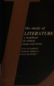 Front cover of The study of literature by Sylvan Barnet