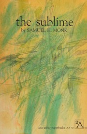 Cover of The sublime by Samuel Holt Monk