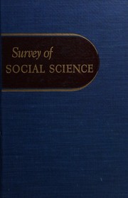 Front cover of Survey of social science by Marion Bush Smith