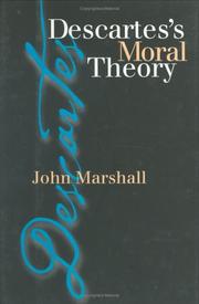 Cover of Descartes's moral theory by Marshall, John