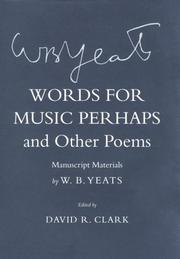 Front cover of Words for music perhaps, and other poems by William Butler Yeats