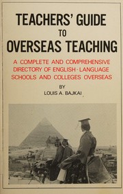 Front cover of Teachers' guide to overseas teaching by Louis A. Bajkai