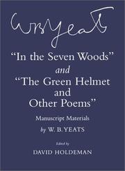 Front cover of In the seven woods by William Butler Yeats
