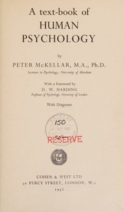 Front cover of A textbook of human psychology by Peter McKellar