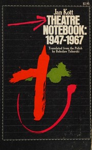 Cover of Theatre notebook 1947-1967 by Jan Kott