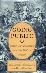 Cover of Going public by Elizabeth C. Goldsmith