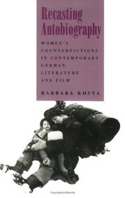 Cover of Recasting autobiography by Barbara Kosta