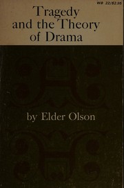 Front cover of Tragedy and the theory of drama by Elder Olson