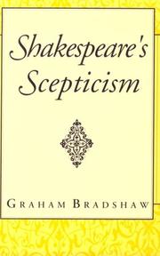Cover of Shakespeare's scepticism by Graham Bradshaw