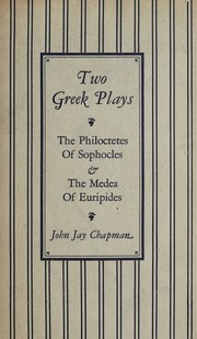 Cover of Two Greek plays by Sophocles