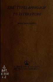 Front cover of The "types approach" to literature by Irvin Ehrenpreis