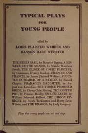 Cover of Typical plays for young people by Webber, James Plaisted