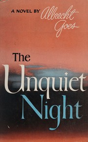 Cover of Unquiet night by Albrecht Goes