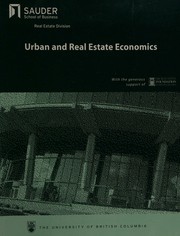 Front cover of Urban and real estate economics by Robert W. Helsley