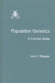 Cover of Population Genetics by John H. Gillespie