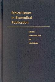 Front cover of Ethical issues in biomedical publication by Anne Hudson Jones