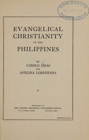 Front cover of Evangelical Christianity in the Philippines by Camilo Osias