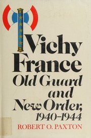 Cover of Vichy France by Robert O. Paxton
