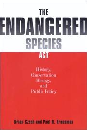Cover of The Endangered Species Act by Brian Czech