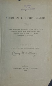 Front cover of A study of the first Æneid by Mary Eliza Nutting